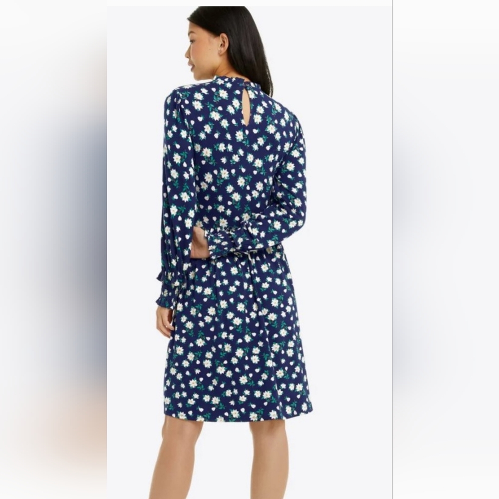Draper James Kitty knit dress, navy magnolia print, small, NWT - Picture 7 of 9